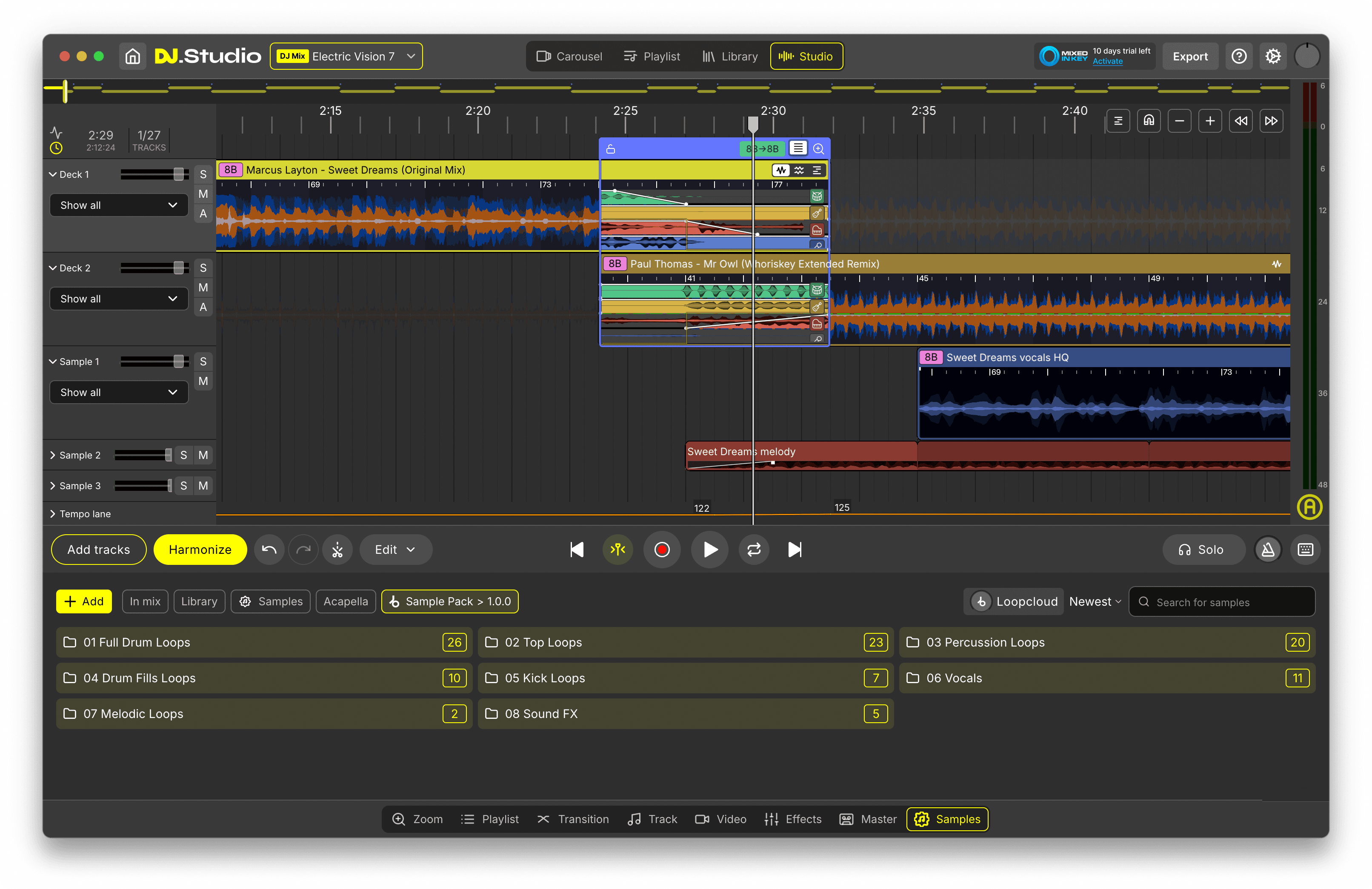 DJ.Studio Pro + Stems