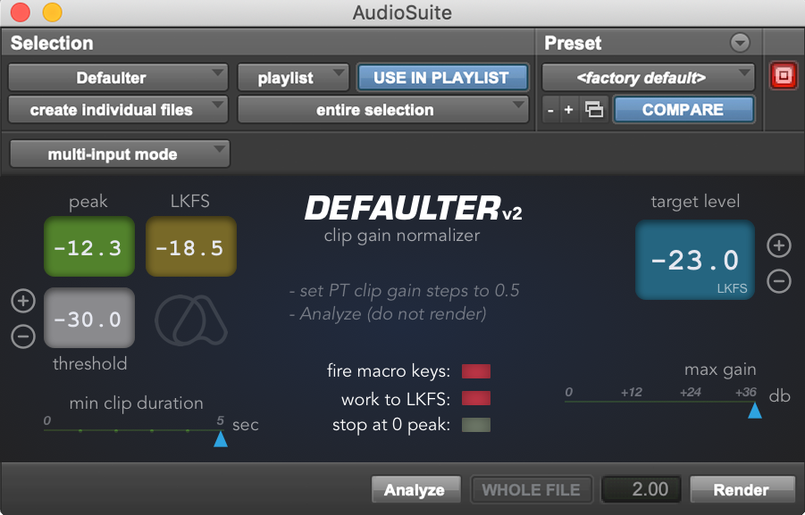 DEFAULTER