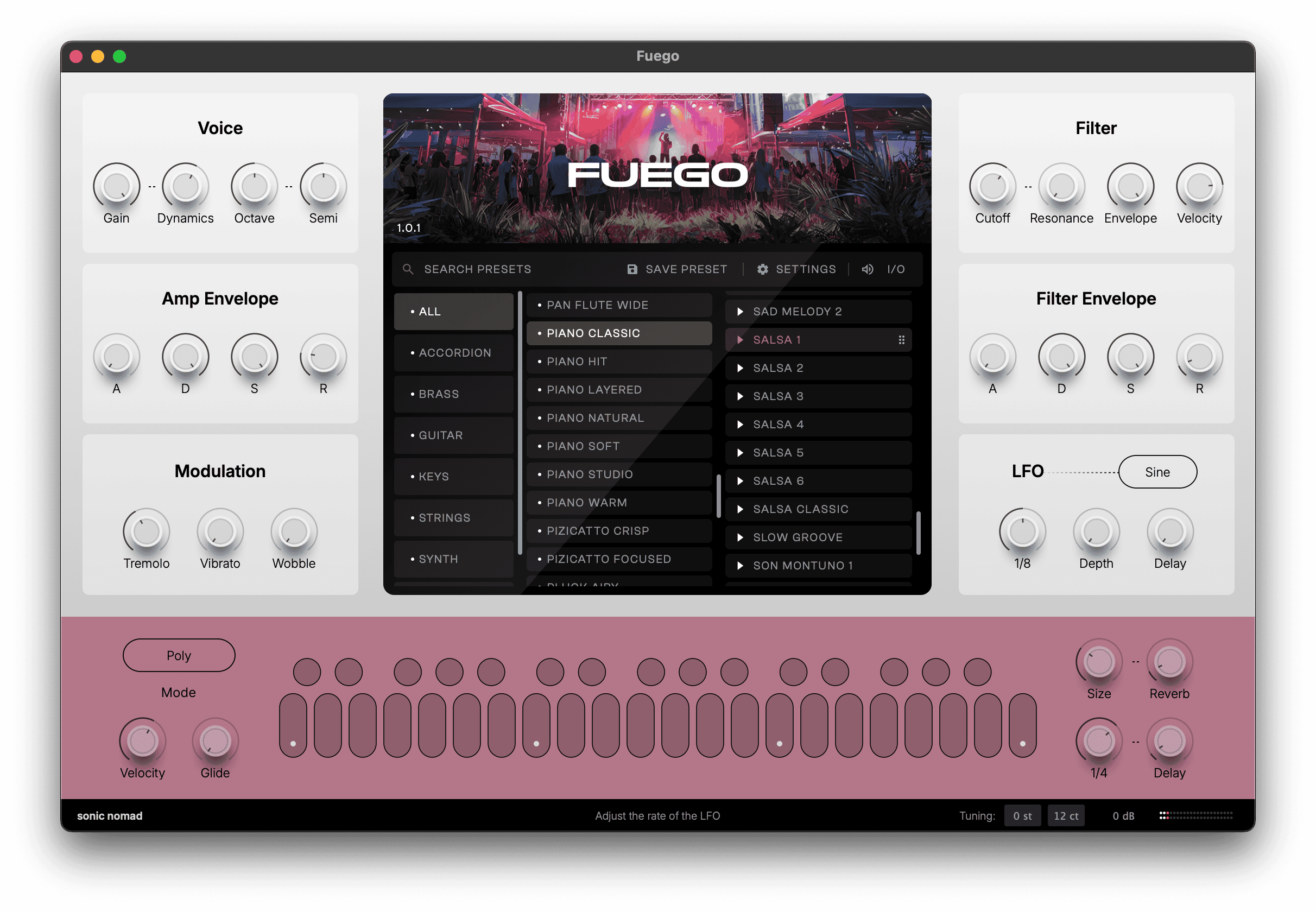 FUEGO Latin Virtual Instrument