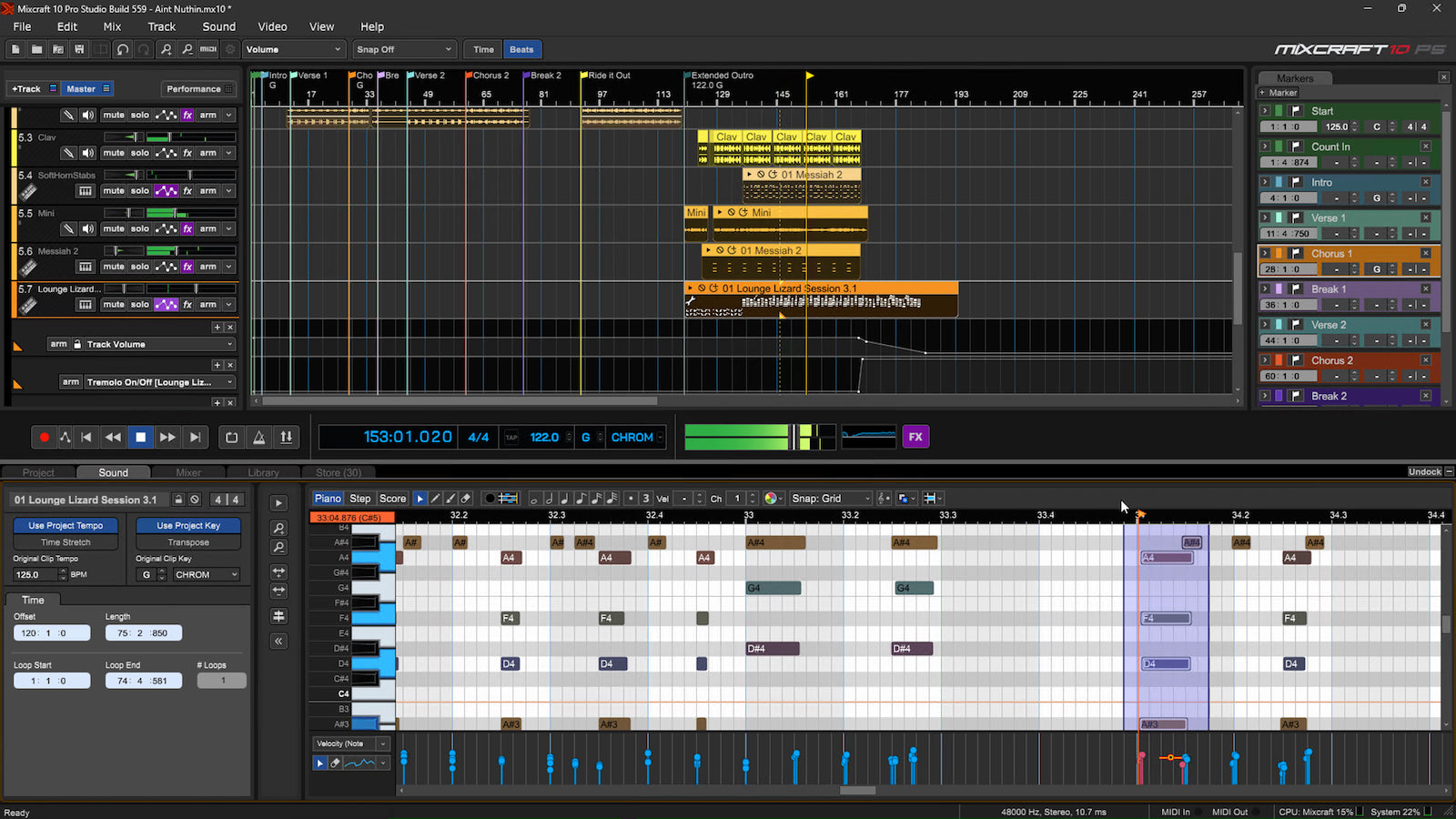 Mixcraft 10.6 Recording Studio